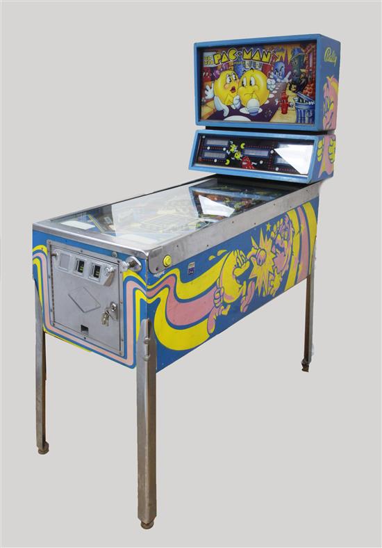 A Mr and Mrs Pac-Man pinball machine,